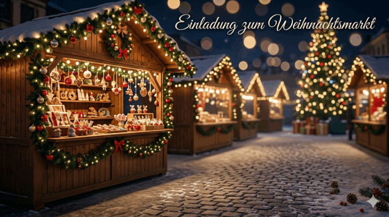 Einladung zum Weihnachtsmarkt und Infos zur Projektwoche 2025